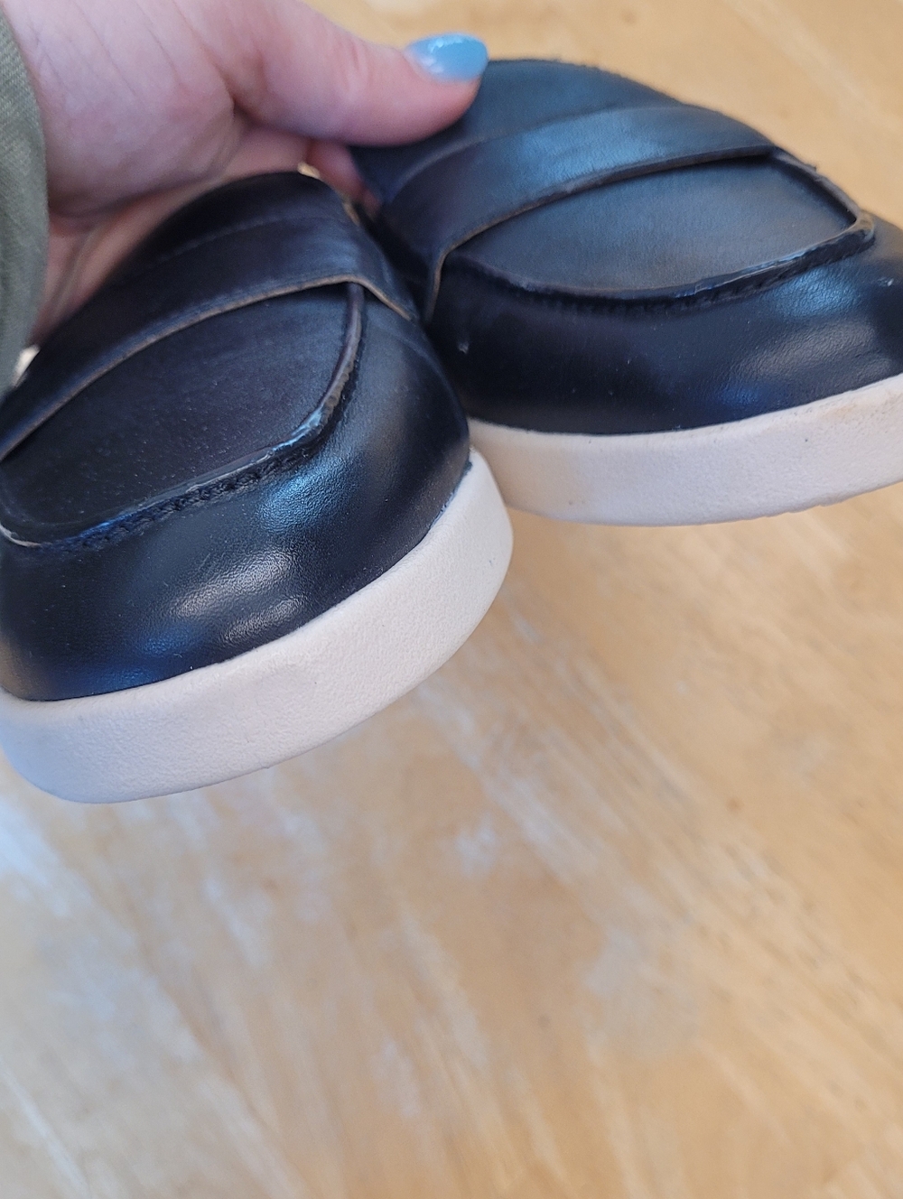 Naturalizer Black Leather Karis Slip-on Loafer 8.5 EU 38.5 - Picture 3 of 8